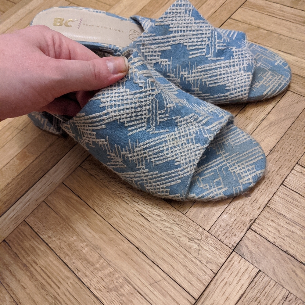 Worn bc mules